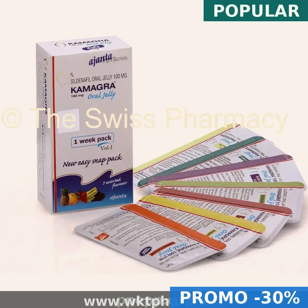 Achetez Kamagra Oral Jelly 100mg sans ordonnance — 2,01€ le comprimé en ligne